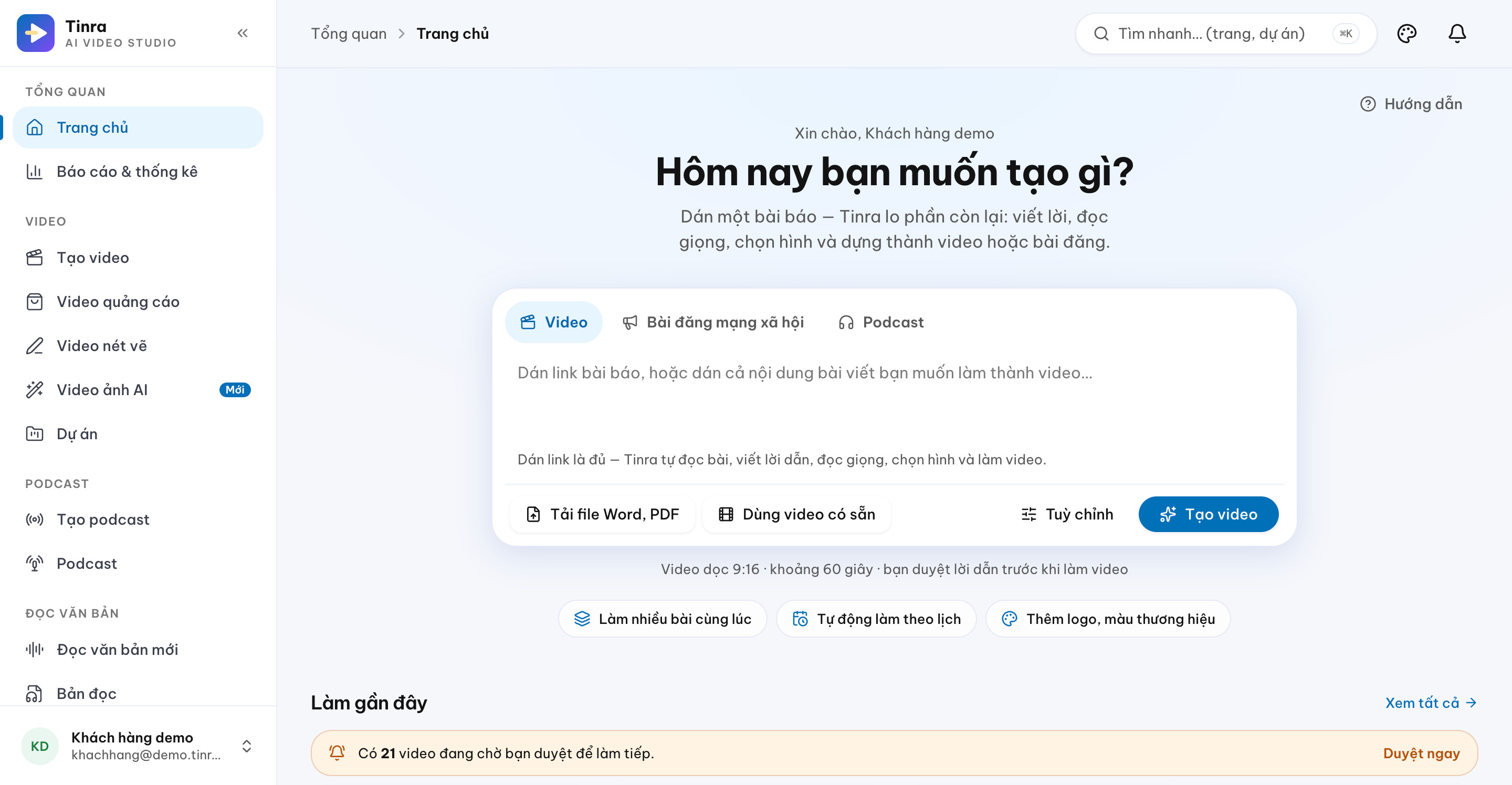 NetSocial: dán link bài báo để AI viết lời, đọc giọng, chọn hình và dựng thành video hoặc bài đăng